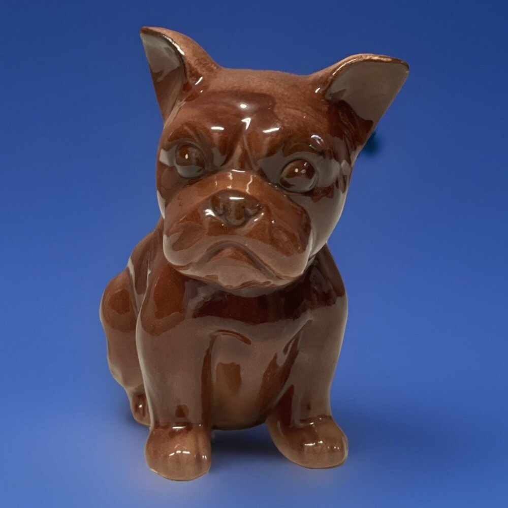 READ French Bulldog Frenchie Boxer Planter Brown
